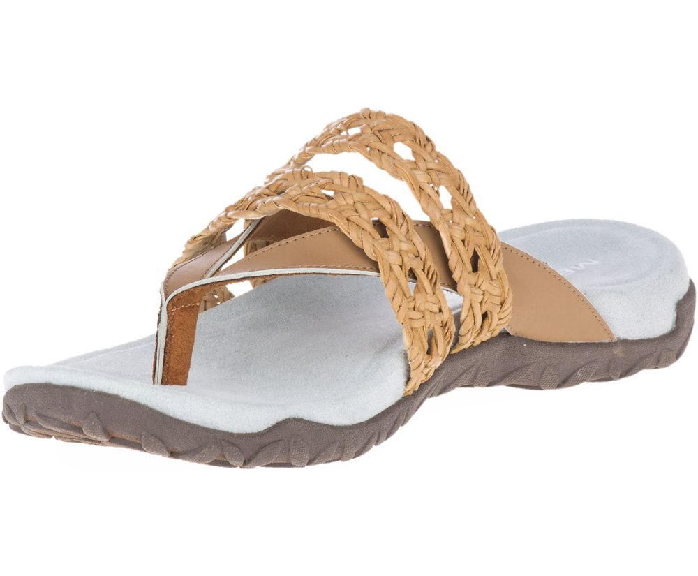 Merrell Sandaler Dame - Terran Braid Thong - Brune/Hvide - ATL246109
